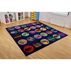 Mini Beasts 3x3m Placement Carpet - Delivered with FREE Runner